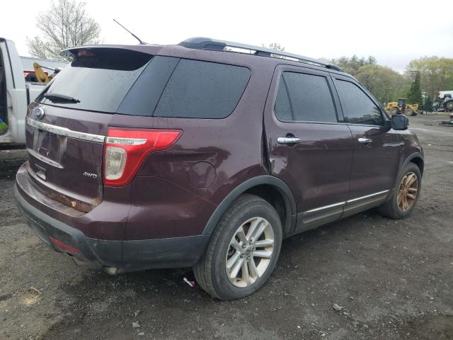 1FMHK8D89BGA10284 - 2011 FORD EXPLORER XLT BURGUNDY photo 3