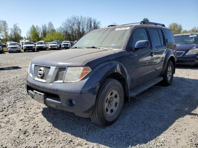 5N1AR18WX6C680632 - 2006 NISSAN PATHFINDER LE იასამნისფერი ფოტო 1