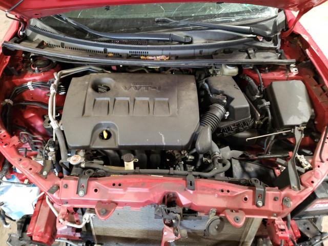 2T1BURHE8HC945863 - 2017 TOYOTA COROLLA L RED photo 11