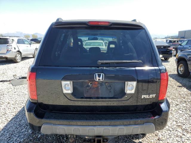 2HKYF18564H611764 - 2004 HONDA PILOT EXL BLACK photo 6