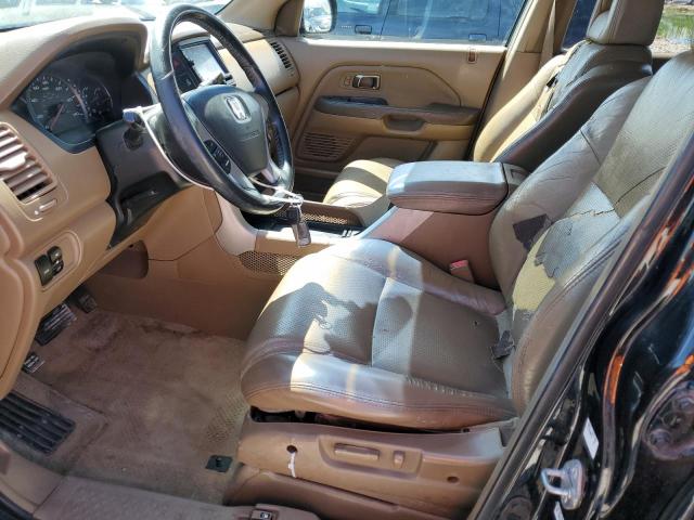 2HKYF18564H611764 - 2004 HONDA PILOT EXL BLACK photo 7