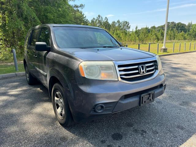 5FNYF3H25FB025494 - 2015 HONDA PILOT LX GRAY photo 1