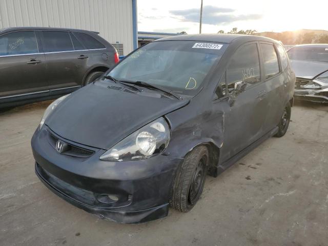 JHMGD386X8S061545 - 2008 HONDA FIT SPORT BLUE photo 2