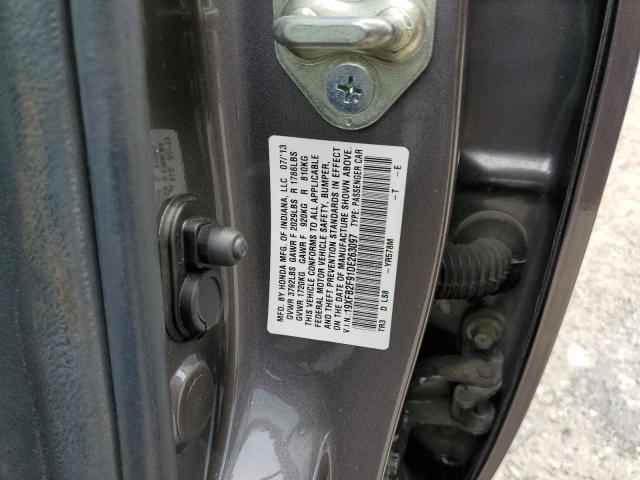 19XFB2F91DE263097 - 2013 HONDA CIVIC DX EXL 棕色 照片 10