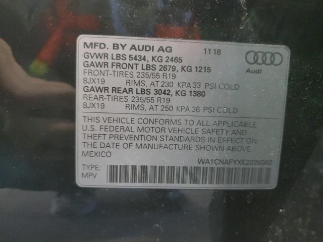 WA1CNAFYXK2026060 - 2019 AUDI Q5 PRESTIGE BLACK photo 13