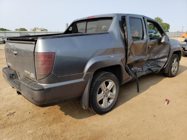 5FPYK16589B102805 - 2009 HONDA RIDGELINE RTL CHARCOAL photo 3