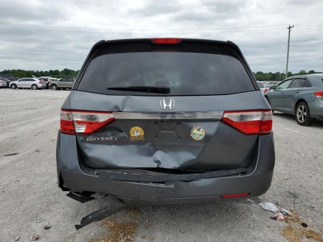 5FNRL5H68BB015502 - 2011 HONDA ODYSSEY EXL ვერცხლისფერი ფოტო 6