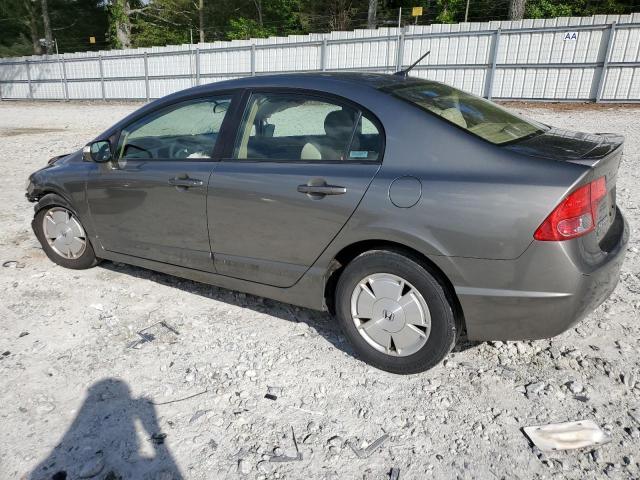 JHMFA36237S030608 - 2007 HONDA CIVIC HYBRID GRAY photo 2