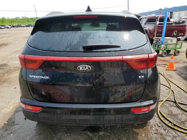 KNDPNCAC6K7571397 - 2019 KIA SPORTAGE EX BLACK photo 6