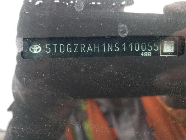 5TDGZRAH1NS110055 - 2022 TOYOTA HIGHLANDER XLE Qara foto 14