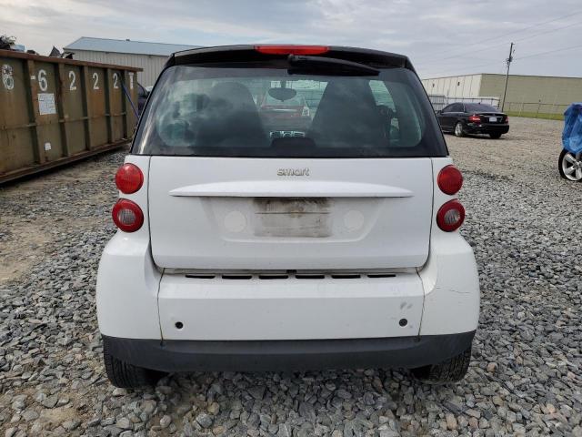 WMEEJ31X38K191303 - 2008 SMART FORTWO PURE WHITE photo 6