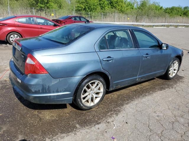 3FAHP0JA7CR115209 - 2012 FORD FUSION SEL BLUE photo 3