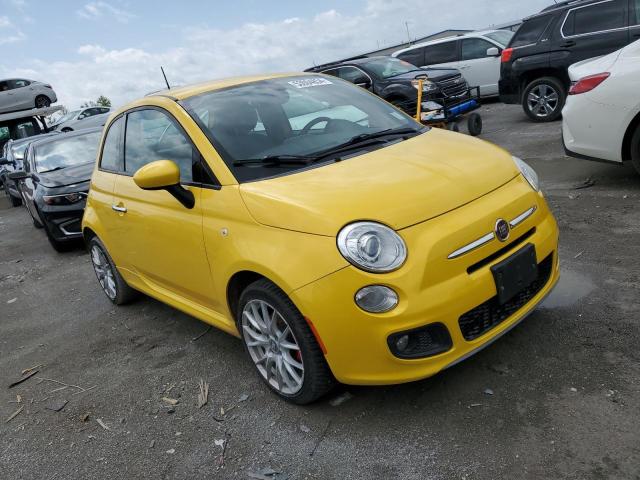 3C3CFFBRXGT155408 - 2016 FIAT 500 SPORT YELLOW photo 4