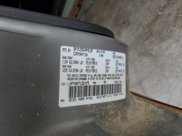 1J4FF48S7YL221475 - 2000 JEEP CHEROKEE SPORT ნაცრისფერი ფოტო 13