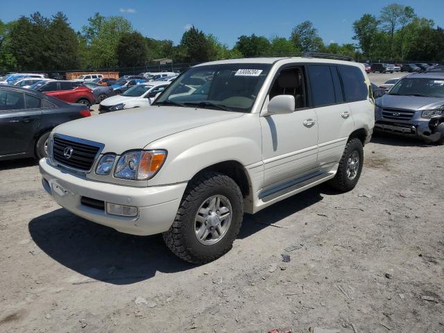 JTJHT00W823521125 - 2002 LEXUS LX 470 WHITE photo 1