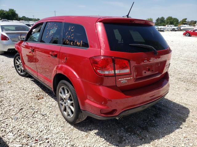 3C4PDCEG0JT311104 - 2018 DODGE JOURNEY GT RED photo 3