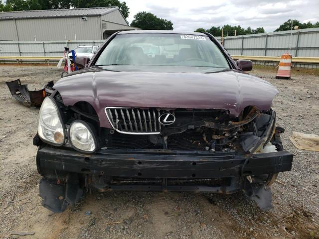 JT8BD69S430180221 - 2003 LEXUS GS 300 BURGUNDY photo 5