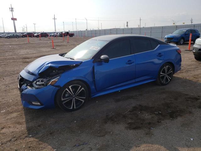 3N1AB8DV7MY287161 - 2021 NISSAN SENTRA SR BLUE photo 1