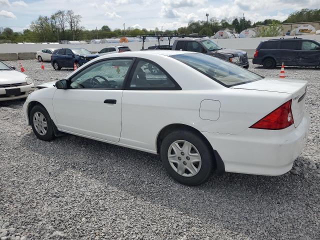 1HGEM22104L028785 - 2004 HONDA CIVIC DX VP WHITE photo 2