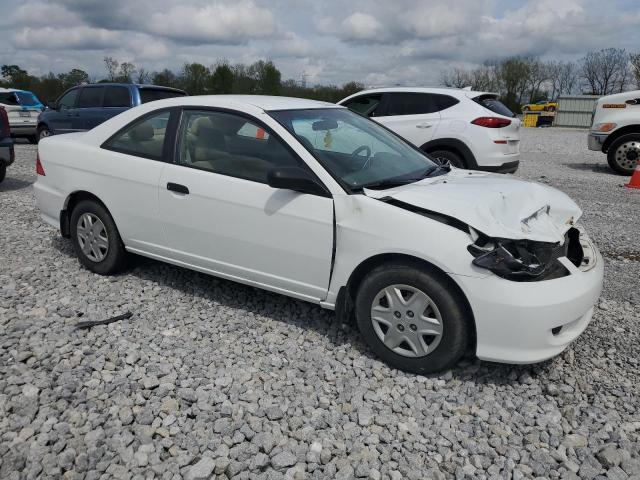 1HGEM22104L028785 - 2004 HONDA CIVIC DX VP WHITE photo 4