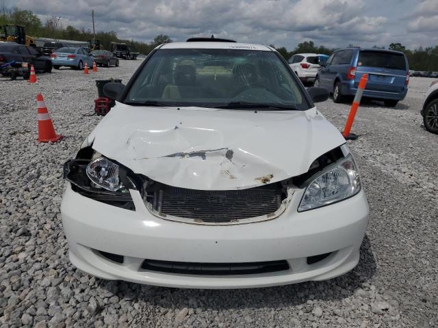 1HGEM22104L028785 - 2004 HONDA CIVIC DX VP WHITE photo 5