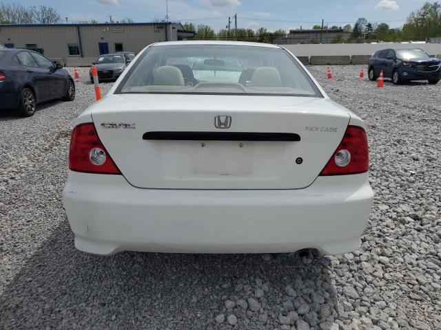 1HGEM22104L028785 - 2004 HONDA CIVIC DX VP WHITE photo 6