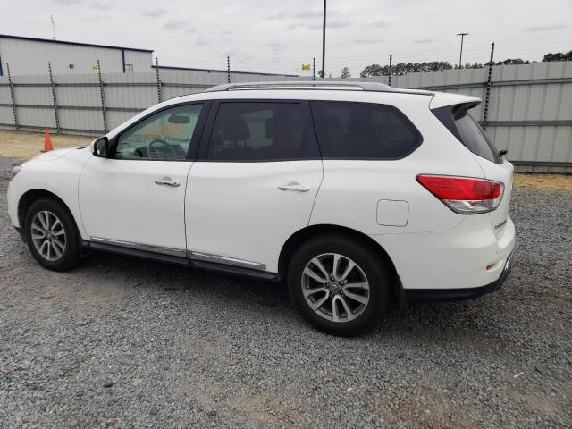 5N1AR2MM9DC645605 - 2013 NISSAN PATHFINDER S WHITE photo 2