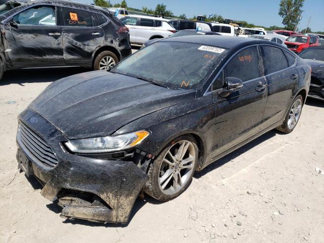 3FA6P0K91ER107430 - 2014 FORD FUSION TITANIUM BLACK photo 2