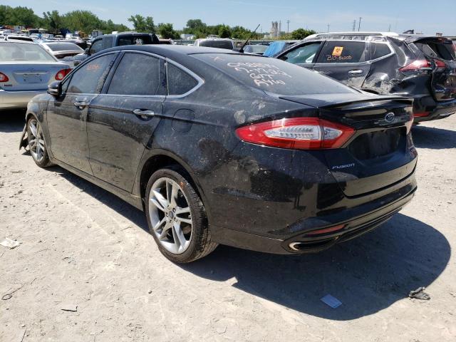 3FA6P0K91ER107430 - 2014 FORD FUSION TITANIUM BLACK photo 3