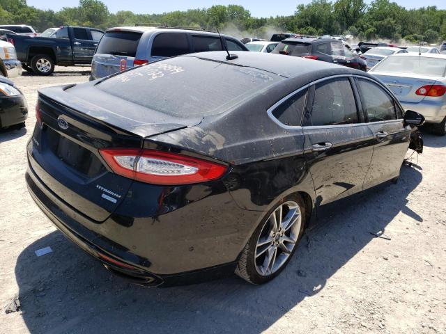 3FA6P0K91ER107430 - 2014 FORD FUSION TITANIUM BLACK photo 4