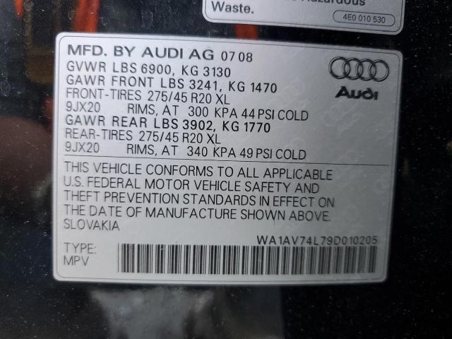 WA1AV74L79D010205 - 2009 AUDI Q7 PRESTIGE 黑色 照片 14