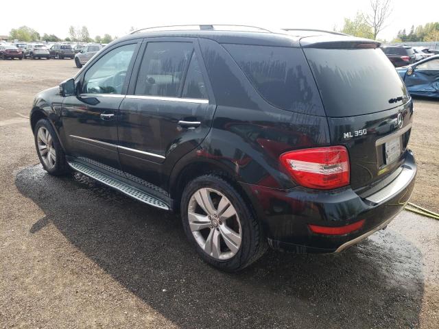 4JGBB8GB4BA676324 - 2011 MERCEDES-BENZ ML 350 4MATIC BLACK photo 2