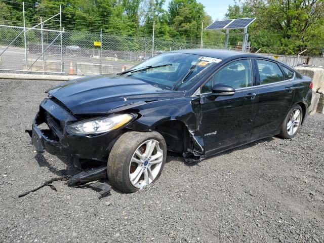 3FA6P0LU2JR220963 - 2018 FORD FUSION SE HYBRID BLACK photo 1