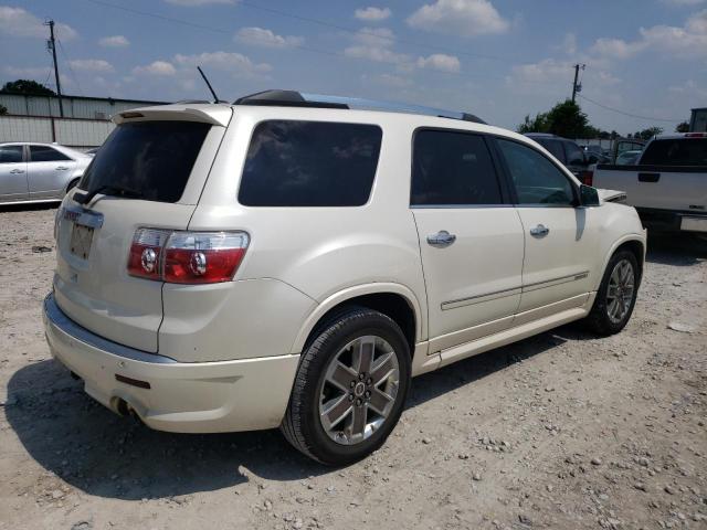 1GKKRTED0CJ284793 - 2012 GMC ACADIA DENALI WHITE photo 3