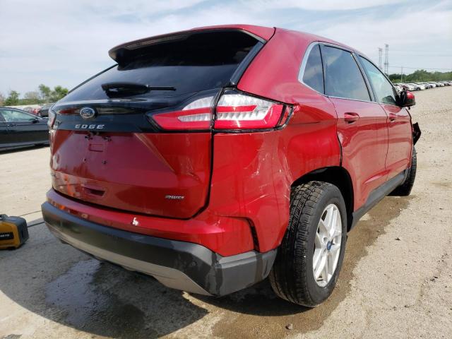 2FMPK4J91NBA14360 - 2022 FORD EDGE SEL BURGUNDY photo 3