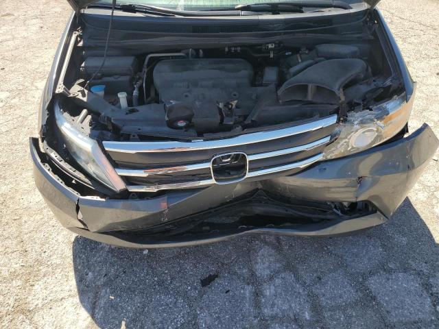 5FNRL5H68BB102221 - 2011 HONDA ODYSSEY EXL GRAY photo 12