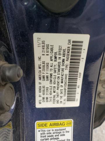 19UUA8F50DA004440 - 2013 ACURA TL TECH BLUE photo 12