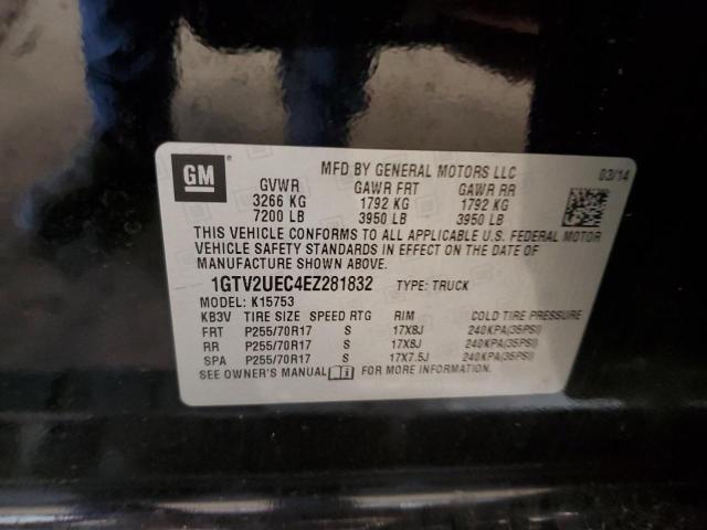 1GTV2UEC4EZ281832 - 2014 GMC SIERRA K1500 SLE BLACK photo 13