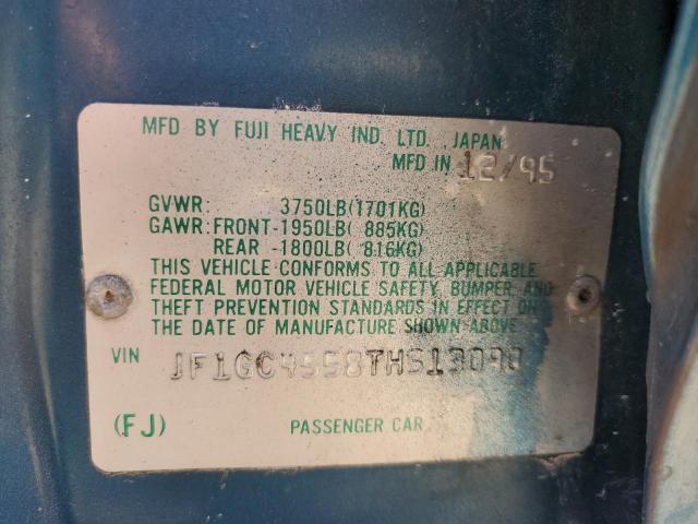 JF1GC4558TH513090 - 1996 SUBARU IMPREZA LX BLUE photo 12