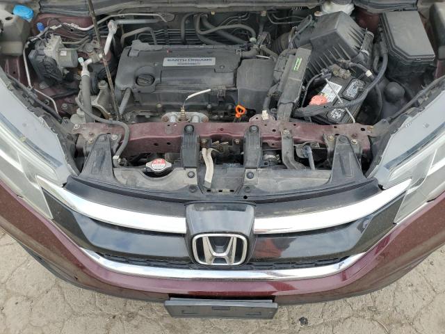 2HKRM4H35FH693421 - 2015 HONDA CR-V LX MAROON photo 11