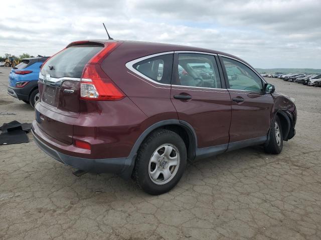 2HKRM4H35FH693421 - 2015 HONDA CR-V LX MAROON photo 3