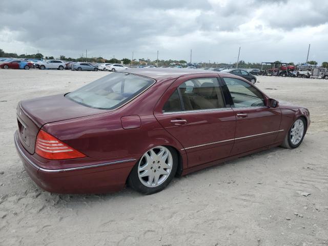 WDBNG75J83A366376 - 2003 MERCEDES-BENZ S 500 BURGUNDY photo 3