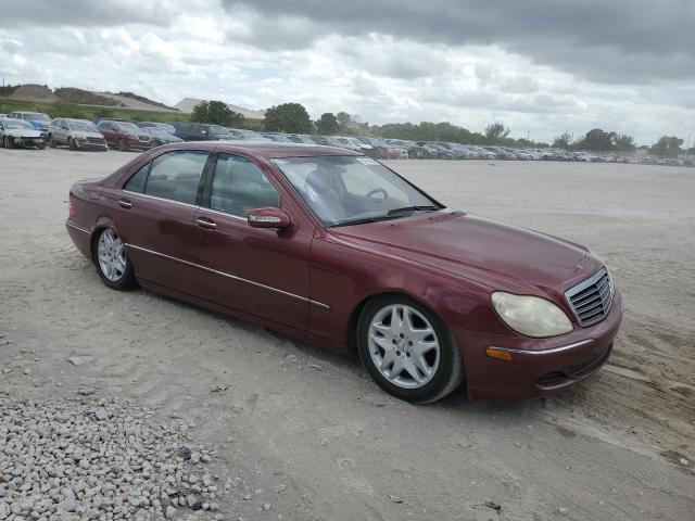 WDBNG75J83A366376 - 2003 MERCEDES-BENZ S 500 BURGUNDY photo 4