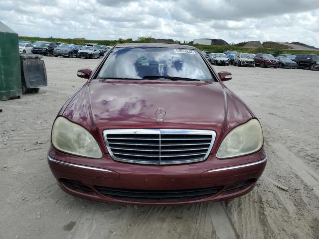 WDBNG75J83A366376 - 2003 MERCEDES-BENZ S 500 BURGUNDY photo 5