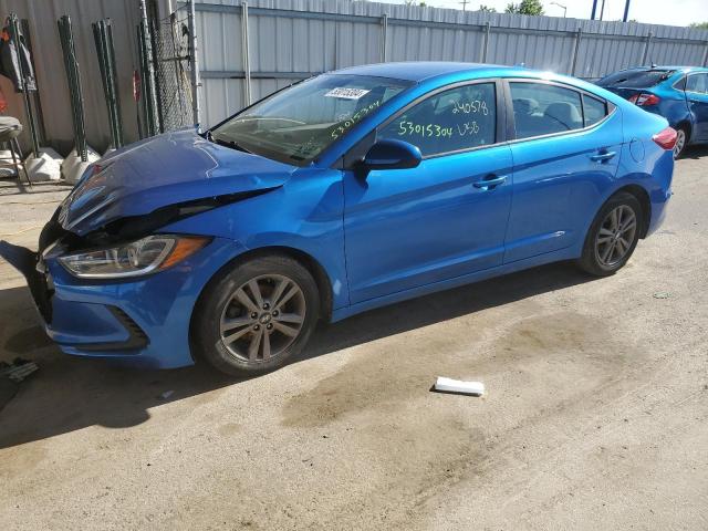 5NPD84LF8JH240578 - 2018 HYUNDAI ELANTRA SEL BLUE photo 1