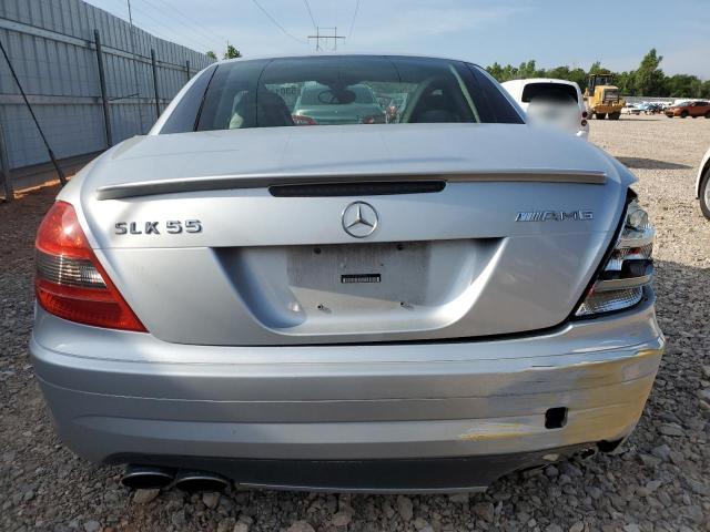 WDBWK73F35F071094 - 2005 MERCEDES-BENZ SLK 55 AMG SILVER photo 6