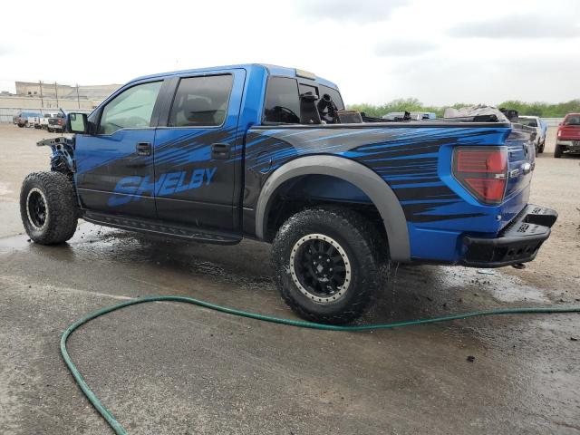 1FTFW1R66EFD08493 - 2014 FORD F150 SVT RAPTOR BLUE photo 2