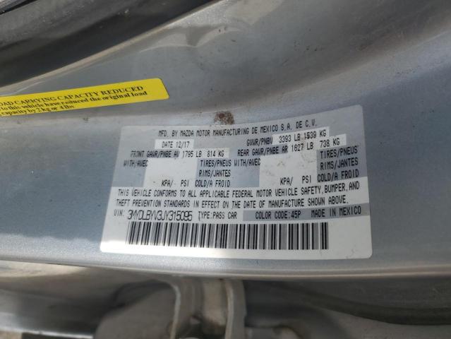 3MYDLBYV3JY315095 - 2018 TOYOTA YARIS IA 银色 照片 12