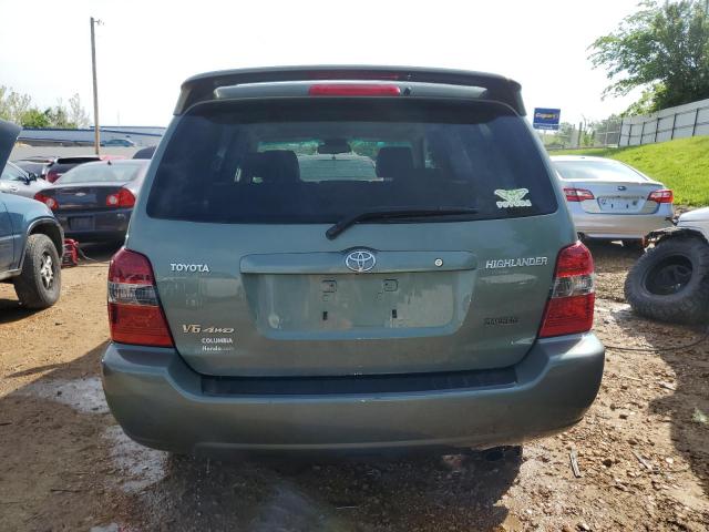 JTEEP21A670202108 - 2007 TOYOTA HIGHLANDER SPORT GREEN photo 6