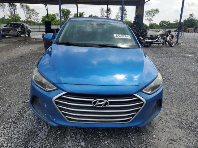 KMHD74LF4HU098227 - 2017 HYUNDAI ELANTRA SE BLUE photo 5